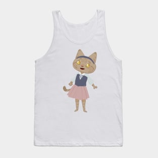 Peasant cat Tank Top